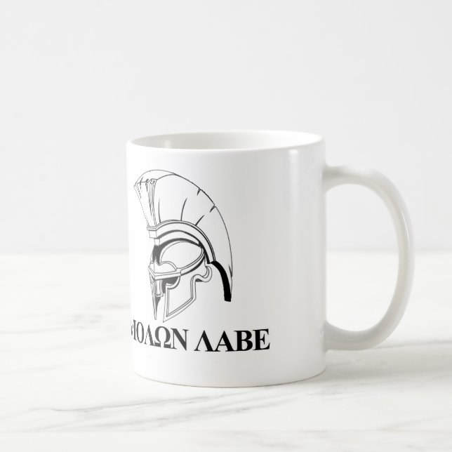 Spartan Greek Come and Get It Molon Labe Coffee Mug (Right)