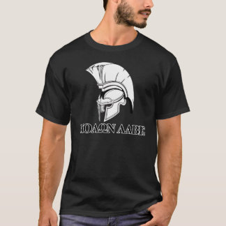 Spartan Greek Helmet Come and Take It Molon Labe T-Shirt