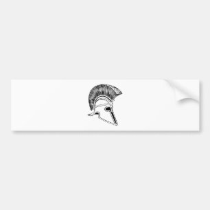 spartan helmet BW 2012 D10.jpg Bumper Sticker