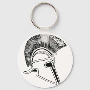 spartan helmet BW 2012 D10.jpg Keychain