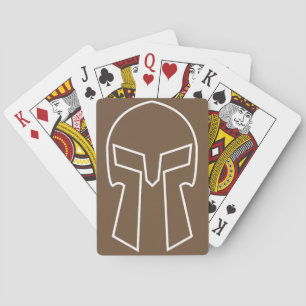 Spartan Helmet - Playing Cards, Standard Index fac Cards