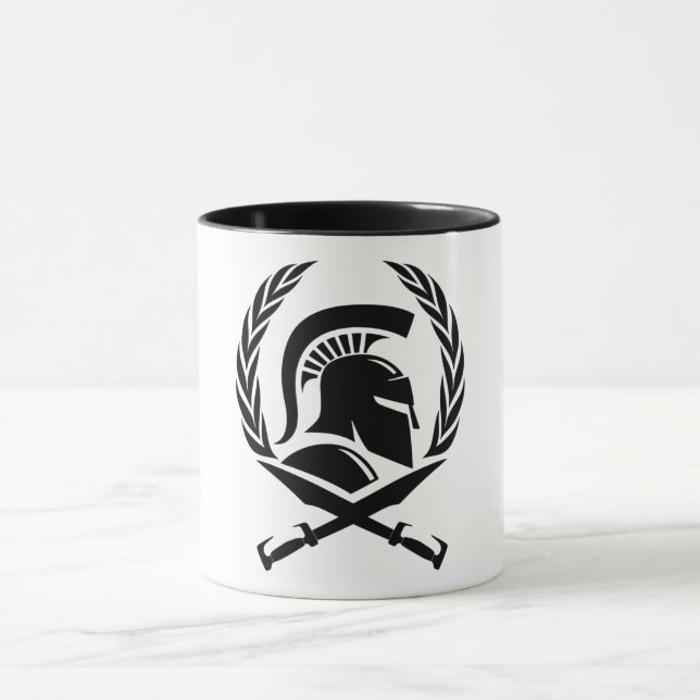 Spartan Helmet Wreath and Sword Mug (Center)