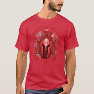 Spartan Hustle Red  Workout Sparta Gladiator Motiv T-Shirt