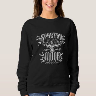 Spartan Mode Workout Lifting Warrior Gym Greek Gla Sweatshirt