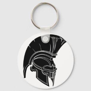 Spartan or trojan helmet keychain