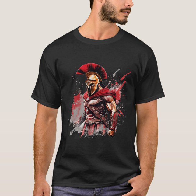 Spartan Spirit: Fearless Warrior T-Shirt (Front)