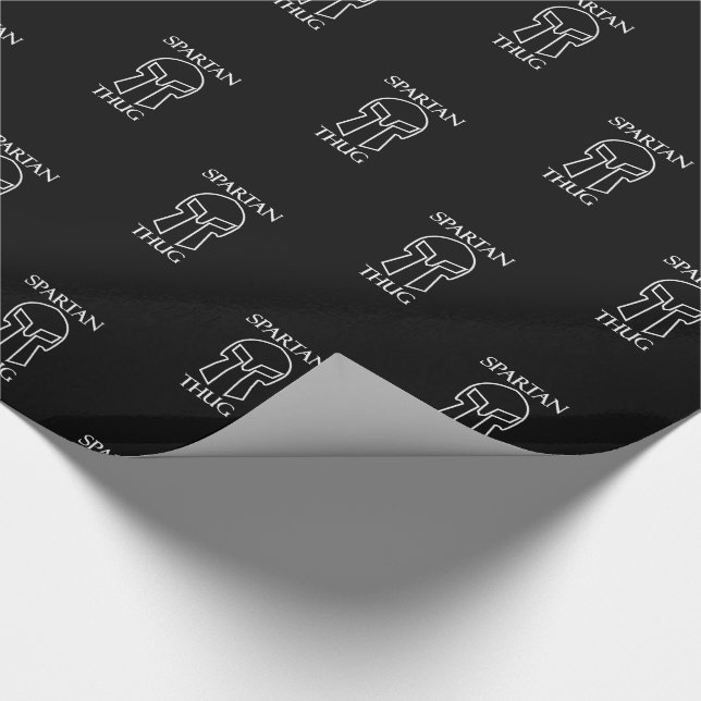 Spartan Thug - Glossy Wrapping Paper, 30" x 6' Wrapping Paper (Corner)