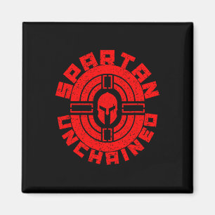 Spartan Unchained Bodybuilding Warrior Race Gym  Magnet