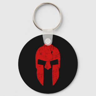 Spartan Warrior Helmet Gym Motivation Sparta Ancie Keychain