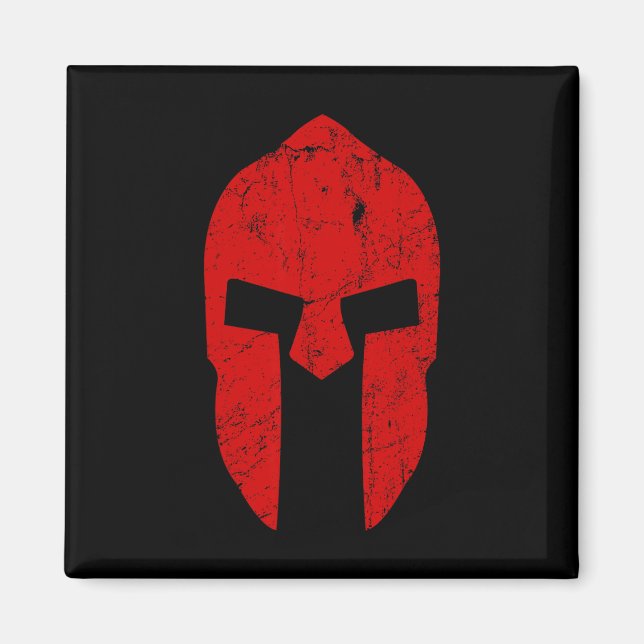 Spartan Warrior Helmet Gym Motivation Sparta Ancie Magnet (Front)