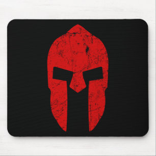 Spartan Warrior Helmet Gym Motivation Sparta Ancie Mouse Pad