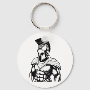 Spartan warrior keychain