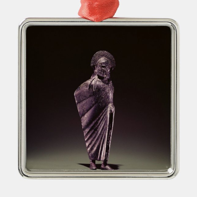Spartan warrior metal ornament (Front)