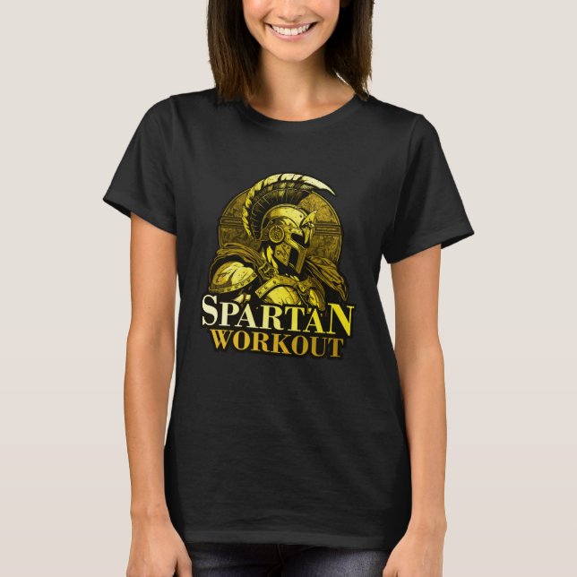 Spartan Workout Greek Gladiator Gym Sparta Mytholo T-Shirt (Front)