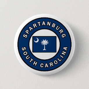 Spartanburg South Carolina 2 Inch Round Button
