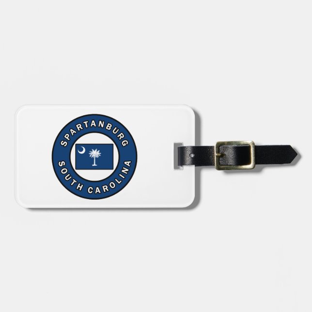 Spartanburg South Carolina Luggage Tag (Front Horizontal)