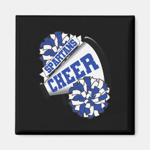 Spartans Cheer Ck To School Cheerleading Spirit B Magnet