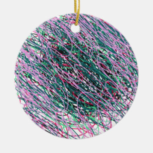 Spastic Yarn Ceramic Ornament