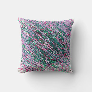 Spastic Yarn Throw Pillow