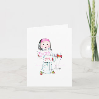 Spa'thday Party Thank You note (no bangs) Card