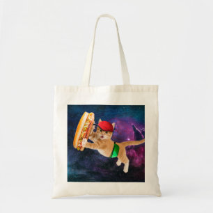 Spatiale chat avec casquette et sac à dos