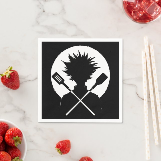 Spatulas Funny Cooking Wild Chef Napkin (Insitu)