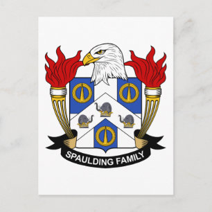 Spaulding Family Crest Postcard