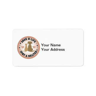 spay and neuter address label