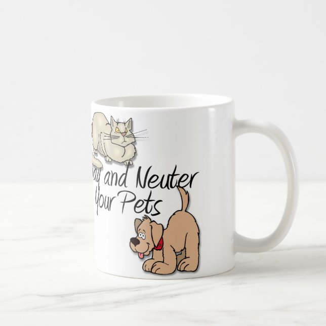 Spay and Neuter Your Pets Coffee Mug (Right)