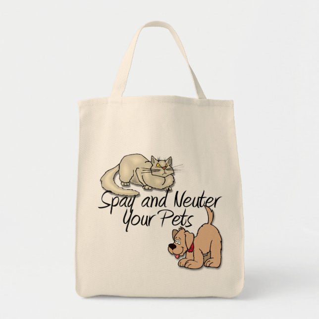 Spay and Neuter Your Pets Tote Bag (Front)
