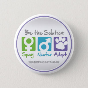 "Spay, Neuter, Adopt" Button
