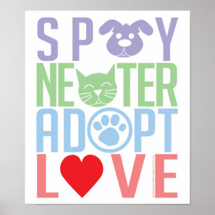 Spay Neuter Adopt Love 2 Poster