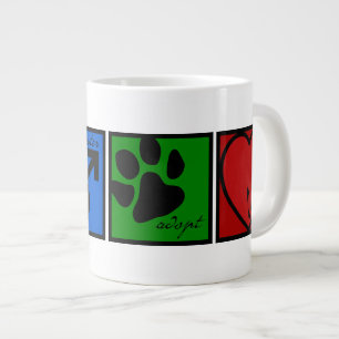 Spay-Neuter-Adopt-Love Large Coffee Mug