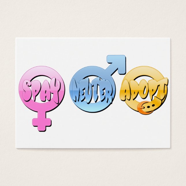 Spay Neuter Adopter (Devant)