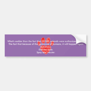 Spay & Neuter Pawprint Bumper Sticker