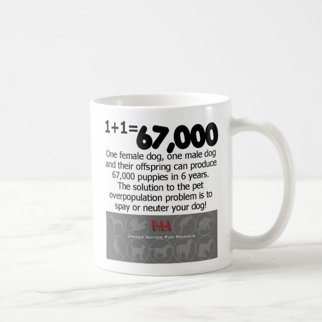 spay neuter shirt coffee mug (Right)