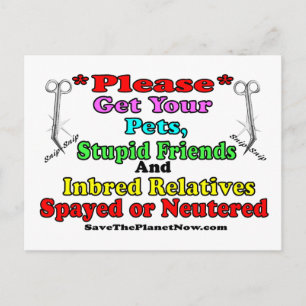 Spay or Neuter Postcard