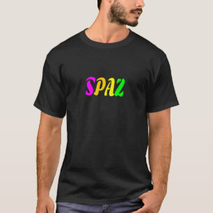 Spaz Neon Retro Vintage 80's T-Shirt