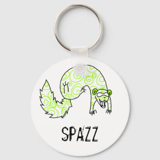 Spazzing Ferret Keychain