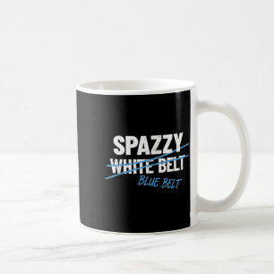 Spazzy White Belt Blue Belt Brazilian Jiu-Jitsu Coffee Mug