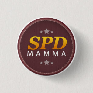 SPD Mamma 1 Inch Round Button