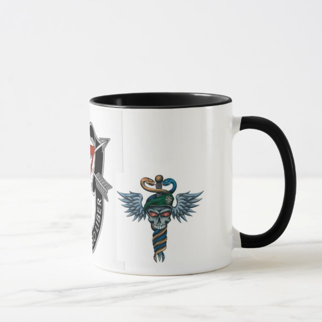 Speacial Forces Medic Black 11 oz Ringer Mug (Right)
