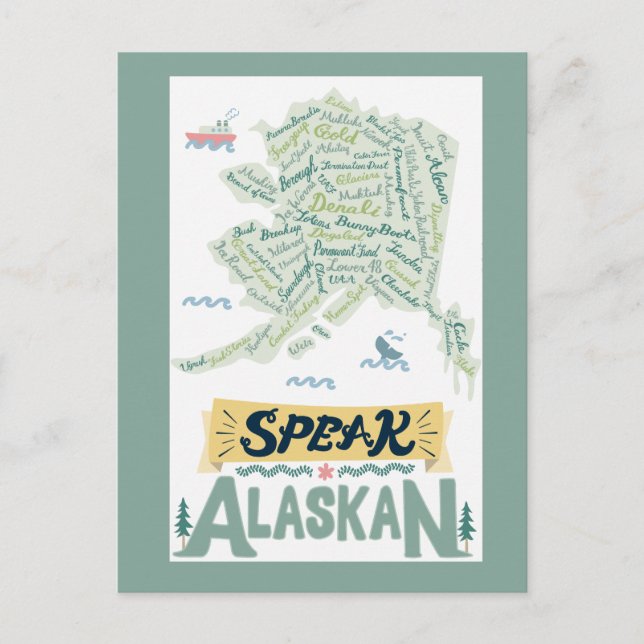 Speak Alaskan!! Postcard (Front)