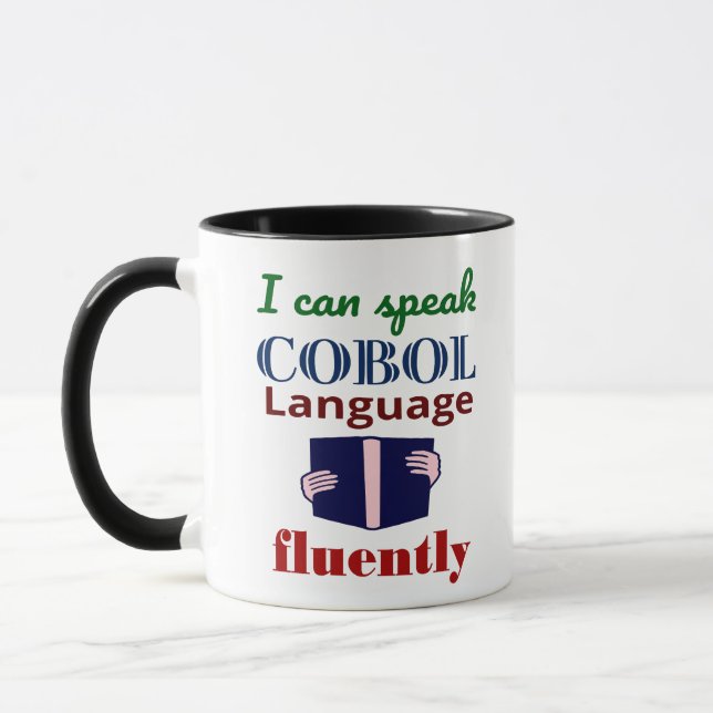Speak Cobol Language Fluently Mug (Left)