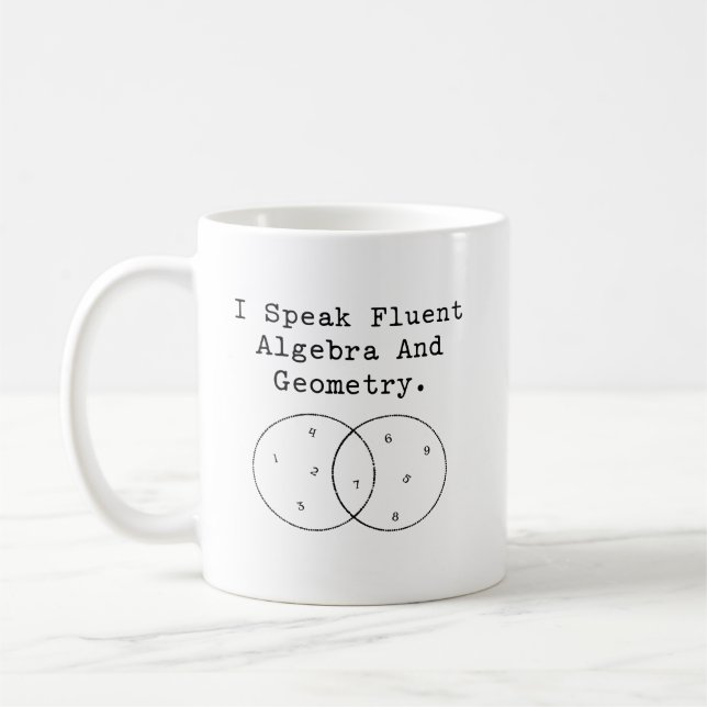 Speak Fluent Algebra And Geometry Expert Coffee Mug (Left)