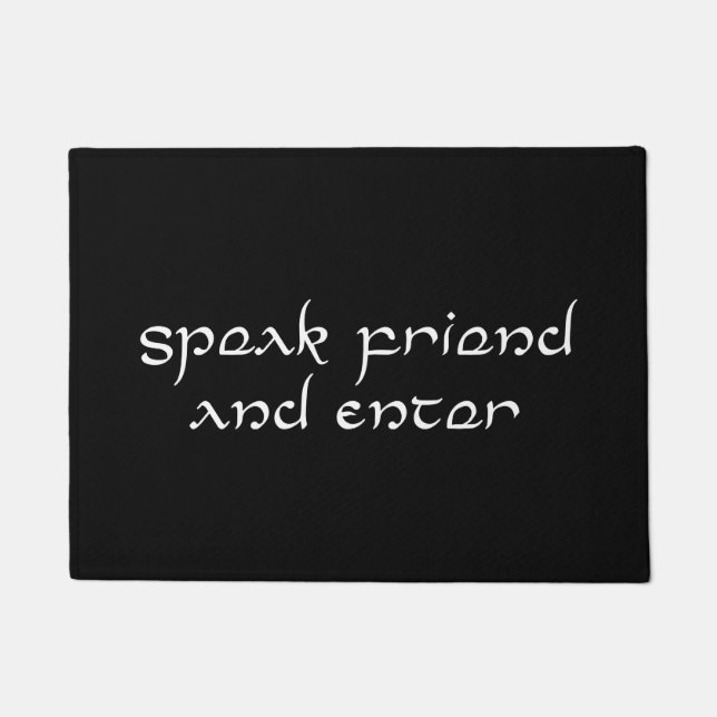 Speak Friend And Enter Doormat (Front)