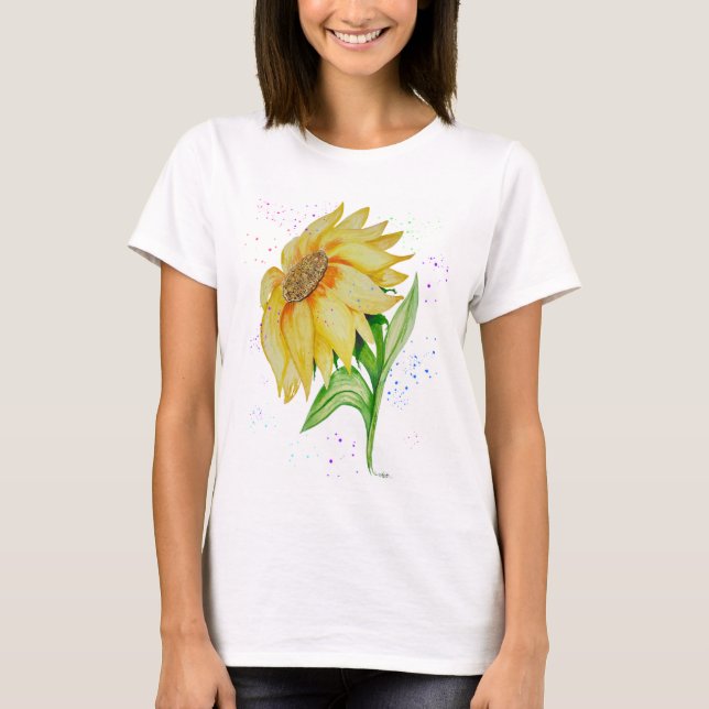 Speak Jesus Sunflower T-Shirt (Front)