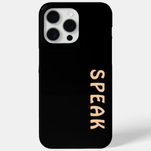 SPEAK  Logo Black  iPhone 15 Pro Max Case