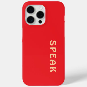 SPEAK  Logo Red  iPhone 15 Pro Max Case