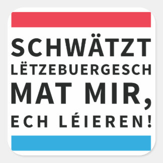 Speak Luxembourgish Sticker